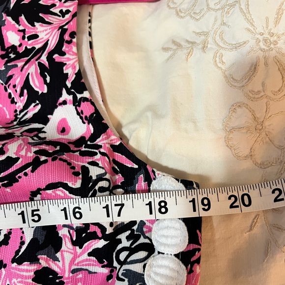 Lilly Pulitzer sz 12 Mila shift Hibiscus pink Hanging with my Boo - Picture 8 of 8